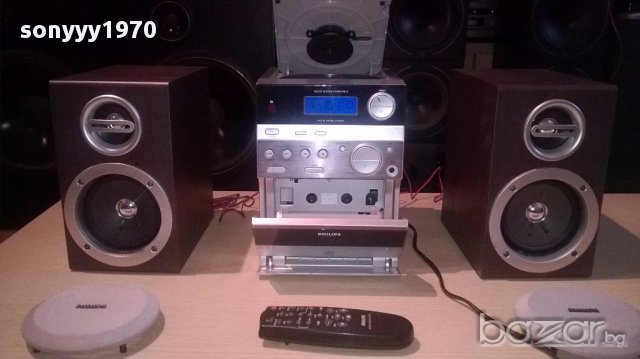 Philips cd/tuner/deck/amplifier/remote+колони-внос швеицария, снимка 12 - Ресийвъри, усилватели, смесителни пултове - 13287978