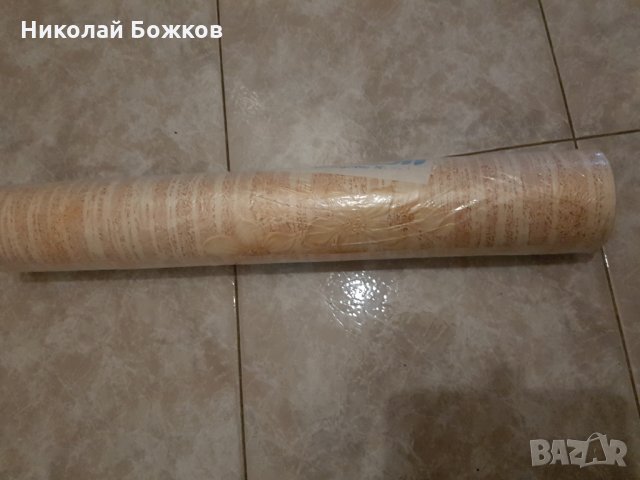 Нови Миещи Релефни - цвят Бежов с цветя - 10 ролки, снимка 4 - Декорация за дома - 23468809