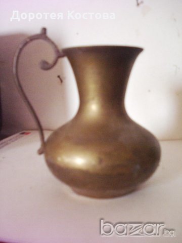 Стара бронзова ваза 4, снимка 3 - Антикварни и старинни предмети - 19978802