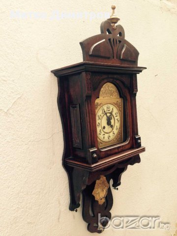 Стенен часовник Friedrich Mauthe от края XIX и нач.на ХХ в., снимка 2 - Други - 13458910