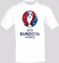 UEFA EURO 2016 Logo European Championship Football Тениска Мъжка/Дамска S до 2XL