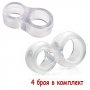 919 Прозрачен стопер за дръжка на врата 4 броя в комплект, снимка 10