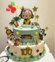 24 бр зоо диви животни топери украса декорация за мъфини кексчета торта и парти, снимка 2