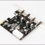 Нов 4-портов PCI-E към USB 3.0 HUB PCI Express адаптер 5 Gbps разклонител, снимка 10