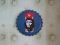Че Гевара Голяма табела във формата на капачка за бутилка бира кока кола швепс картина стена декор, снимка 2