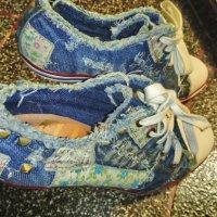 Нови дънкени токчета , снимка 2 - Дамски ежедневни обувки - 23273671
