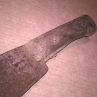 стар нож-антика-40х7см-метален с дървена дръжка, снимка 2 - Колекции - 26171384