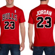 Мъжка NBA тениска CHICAGO BULLS с MICHAEL JORDAN принт! Създай модел по Твой дизайн!, снимка 1 - Тениски - 15735501
