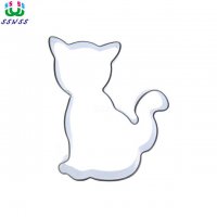 Коте Котка подвита опашка метална форма резец украса бисквитки фондан пита тесто, снимка 1 - Форми - 21980068