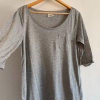 Сива блуза, снимка 2 - Блузи с дълъг ръкав и пуловери - 24633894