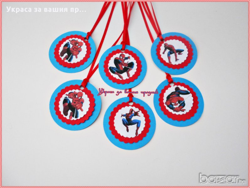 медальони за детски рожден ден със Спайдърмен  Spidermen, снимка 1