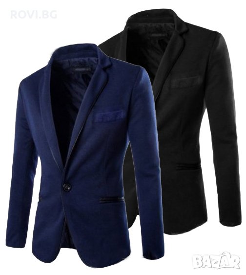Мъжко сатенено сако - 50 %, снимка 1