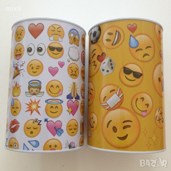 Метална касичка - емотикони, снимка 1