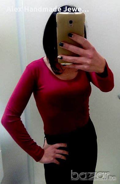 Нова блуза цвят бордо, снимка 1