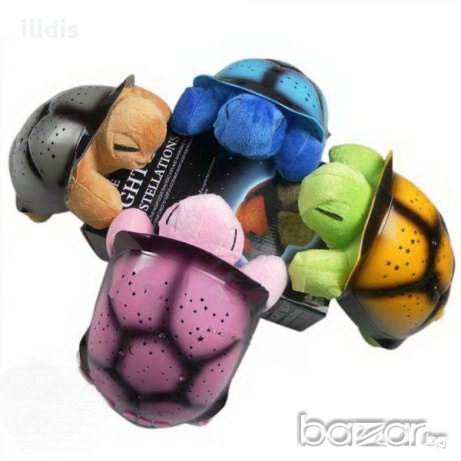 Костенурка нощна лампа проектираща звездно небе, снимка 1