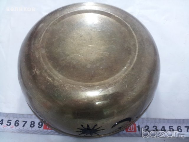 стара бронзова купа, снимка 2 - Декорация за дома - 13517365