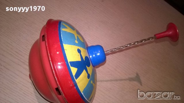 Ретро пумпал-метален с механизъм-15/25см, снимка 6 - Антикварни и старинни предмети - 13661033