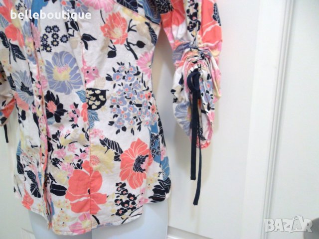 Елегантна пролетна риза Guess Гесс с цветя, снимка 2 - Ризи - 24404548