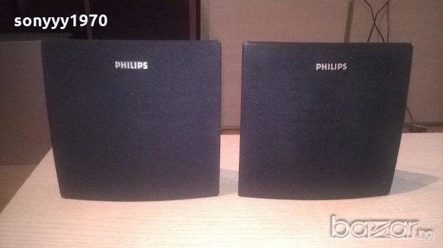 philips-2бр тонколони-19х19х8см-внос швеицария, снимка 4 - Тонколони - 18772909