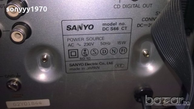 sanyo dc66pa+dc66ct+dc66dp-нов внос швеицария, снимка 13 - Ресийвъри, усилватели, смесителни пултове - 19899516
