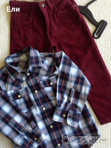 Джинси и риза H&M  за момче 2/3 г., снимка 2 - Детски панталони и дънки - 19300061