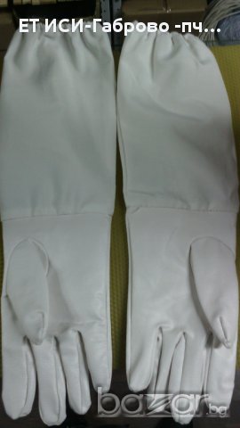 Пчеларски ръкавици с ръкавели изкуствена кожа-пчеларски инвентар, снимка 2 - Други животни - 11322194