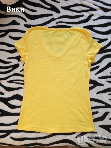 Жълта тениска, снимка 4 - Тениски - 21696070
