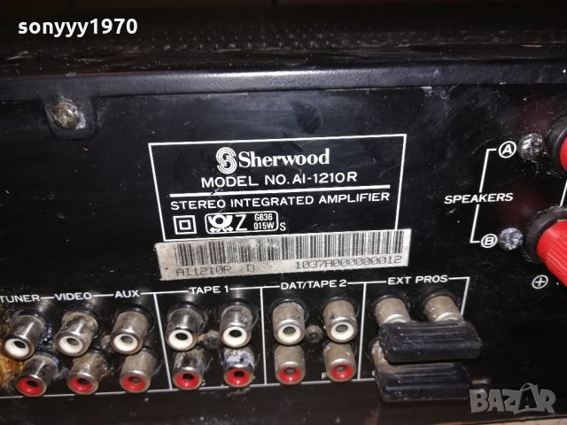 sherwood al-1210r//370w-внос швеицария, снимка 14 - Ресийвъри, усилватели, смесителни пултове - 21644420