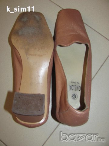 Испански златисти кожени обувки № 35 , снимка 7 - Дамски ежедневни обувки - 11795123