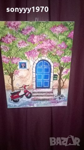 картина маслени бои върху платно-11-40х30см, снимка 2 - Други ценни предмети - 21981767