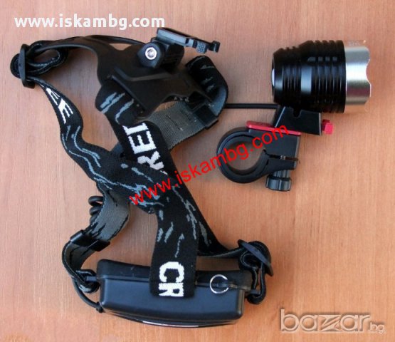 Мощен акумулаторен челник 1800Lm CREE T6 - 068 Синя кутия, снимка 6 - Други спортове - 13303577