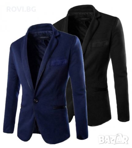Мъжко сатенено сако - 50 %, снимка 1