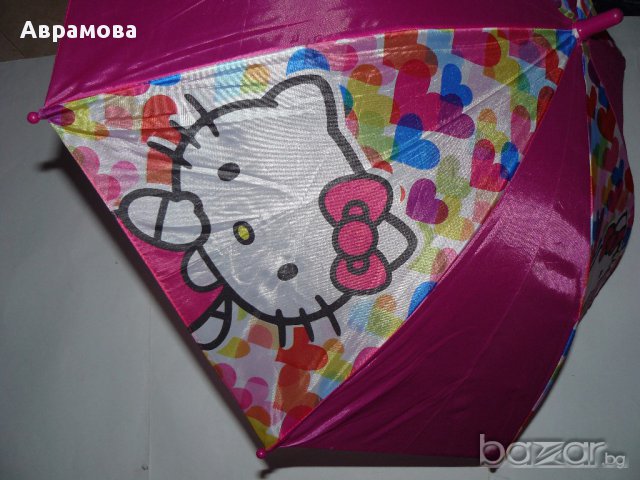 НОВ Чадър За дъжд  – Hello Kitty, снимка 4 - Чадъри - 16338251