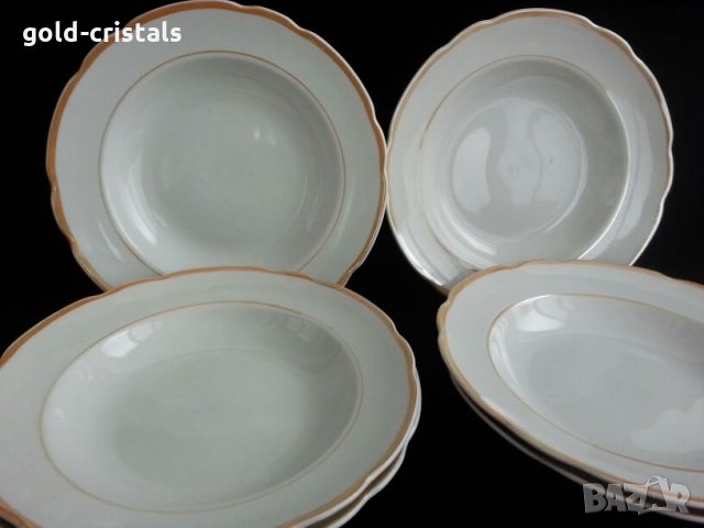 Руски порцеланови чинии, снимка 1 - Чинии - 24080260