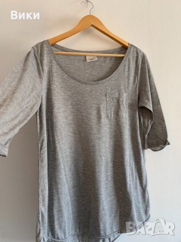 Сива блуза, снимка 2 - Блузи с дълъг ръкав и пуловери - 24633894