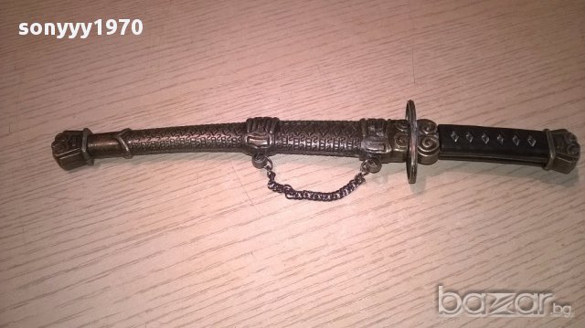 Метален меч с метална кания 24/5см-внос швеицария, снимка 12 - Антикварни и старинни предмети - 16093555