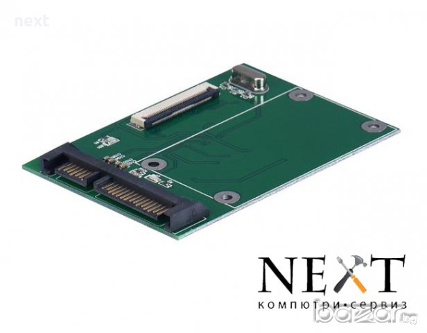 Адаптер 1.8” 40 пинов ZIF/CE SSD/HDD към SATA 2,5 , снимка 2 - Кабели и адаптери - 18372415