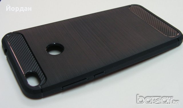 Силиконов гръб кейс карбон за Honor 8 / Huawei P8 lite 2017г., снимка 1