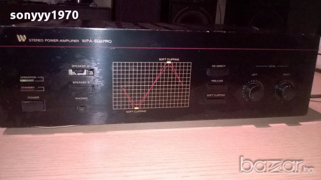 W wpa-600pro-stereo power amplifier 480w-внос швеицария, снимка 11 - Ресийвъри, усилватели, смесителни пултове - 13038447