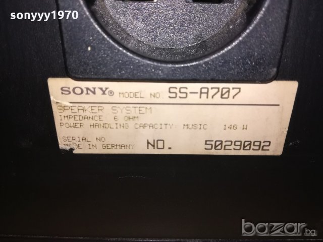 sony ss-a707 3way-2x140w/6ohm-54х28х23см-внос швеицария, снимка 18 - Тонколони - 20529097