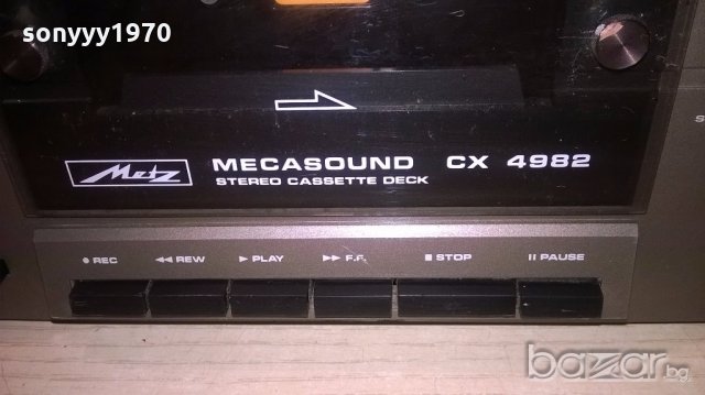metz mecasound cx4982 high fidelity deck-внос швеицария, снимка 7 - Ресийвъри, усилватели, смесителни пултове - 18557031