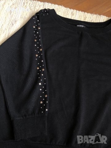 Черна блуза Terranova , снимка 3 - Блузи с дълъг ръкав и пуловери - 25137176