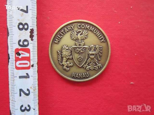 Страхотен Немски военен знак медал значка монета 