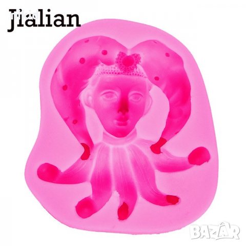 Лице Клоун с шапка пипала силиконов молд форма декор украса торта фондан