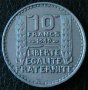 10 франка 1949, Франция, снимка 1 - Нумизматика и бонистика - 11703236