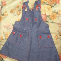 детска синя рокля, снимка 1 - Детски рокли и поли - 22137917