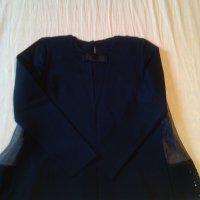  черна спортно елегантна блуза, снимка 4 - Блузи с дълъг ръкав и пуловери - 23192185