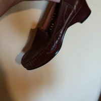 Дам.обувки-/ест.кожа/-№40-цвят-тъм.кафяви., снимка 3 - Дамски ежедневни обувки - 22385278