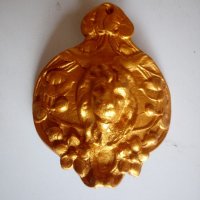 стара апликация-лъвска глава, снимка 1 - Антикварни и старинни предмети - 21499051