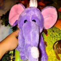 Лилаво слонче, снимка 1 - Плюшени играчки - 22005041